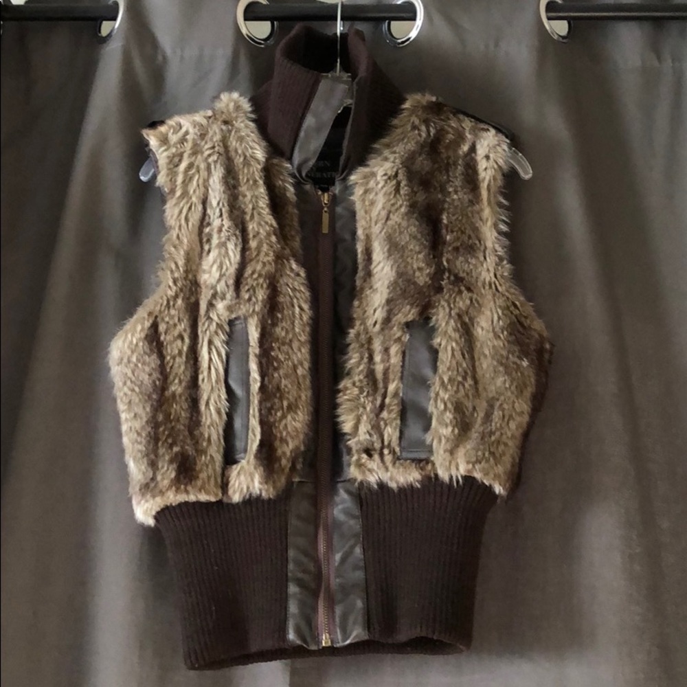 Faux fur vest